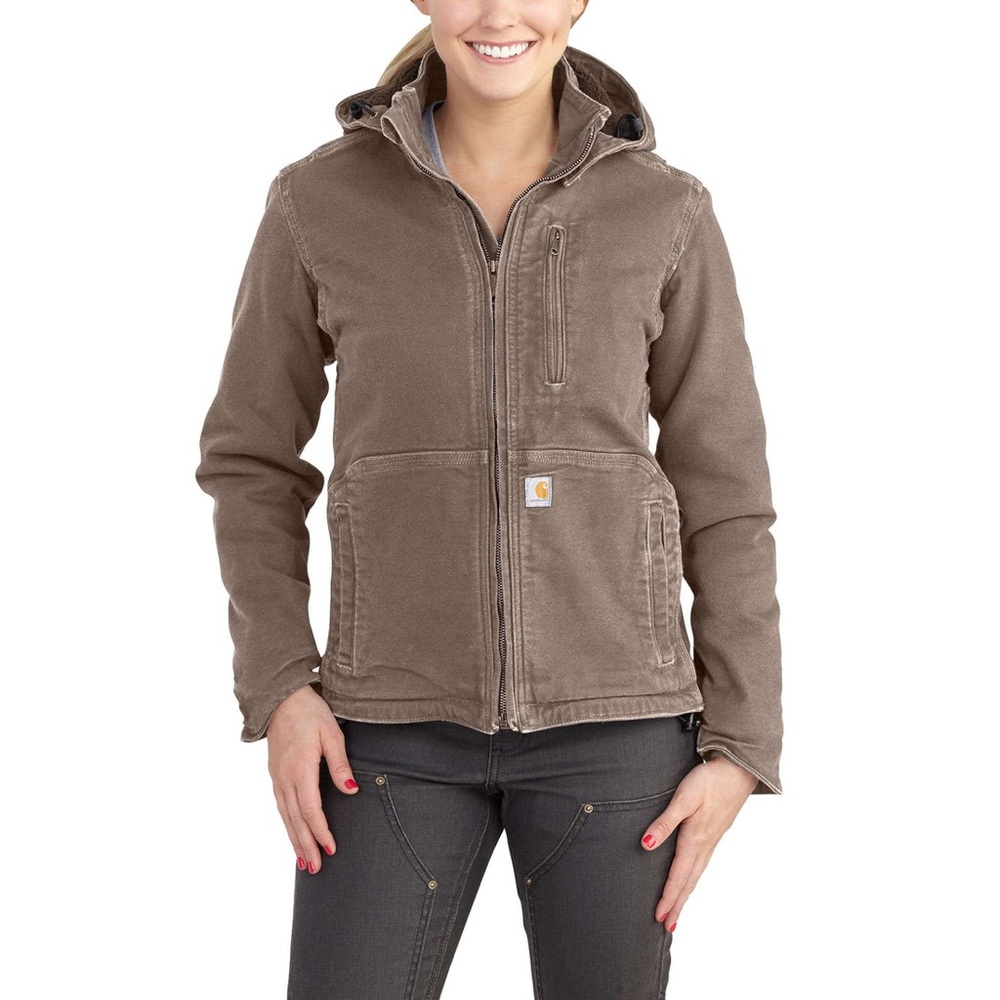 Carhartt Women's Full Swing Hooded Utility Jacket Small Sherpa Fleece Lined